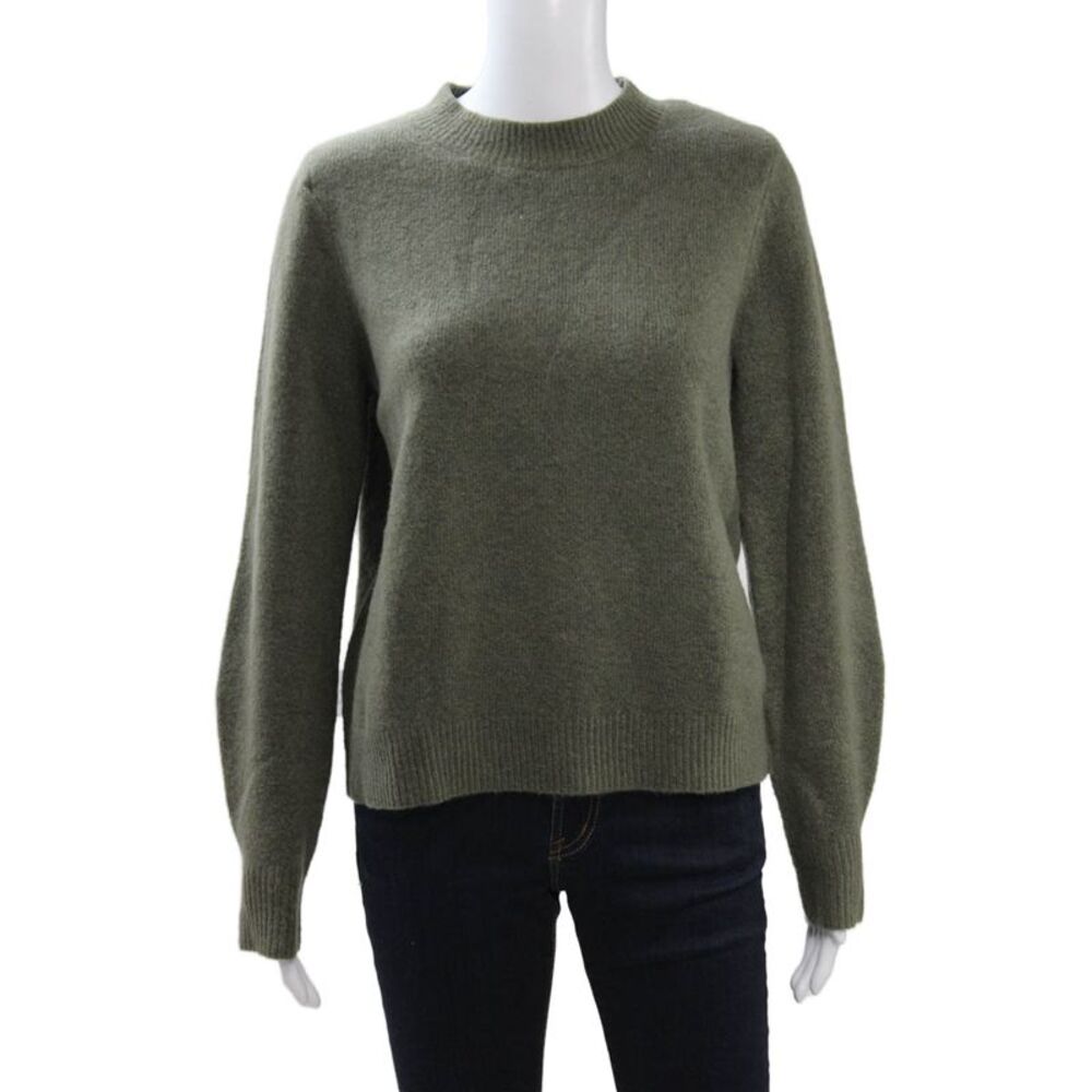 Asos Womens Pullover Sweater Green Crew Neck Long Sleeve Size XS
